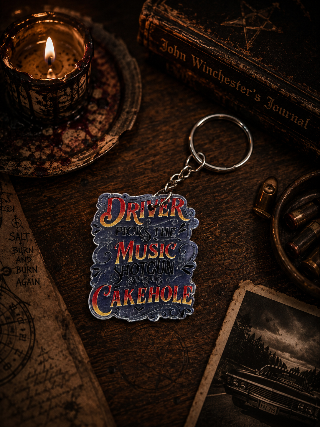 Driver Picks The Music Acrylic Keyring