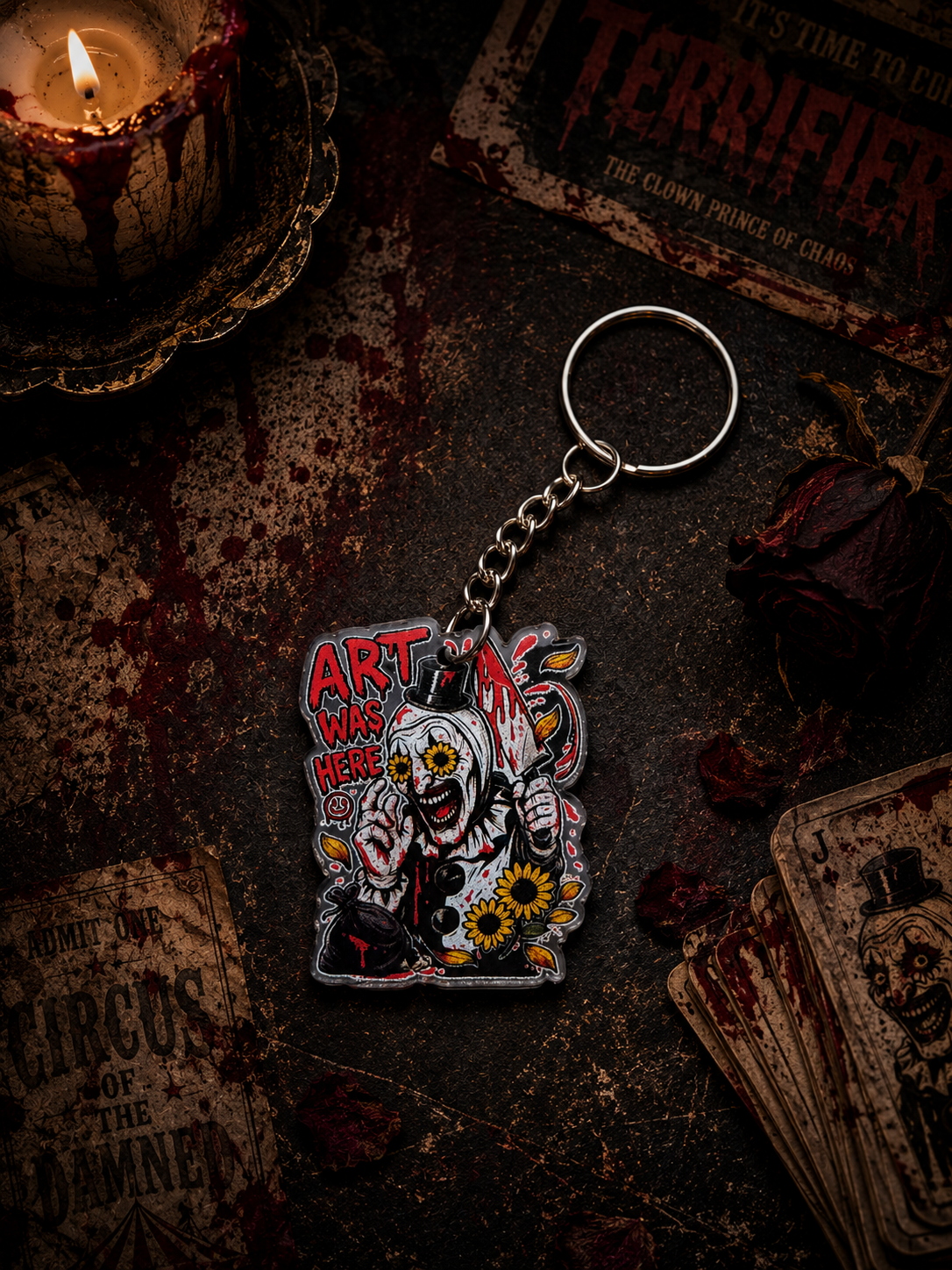 Art Was Here Acrylic Keyring