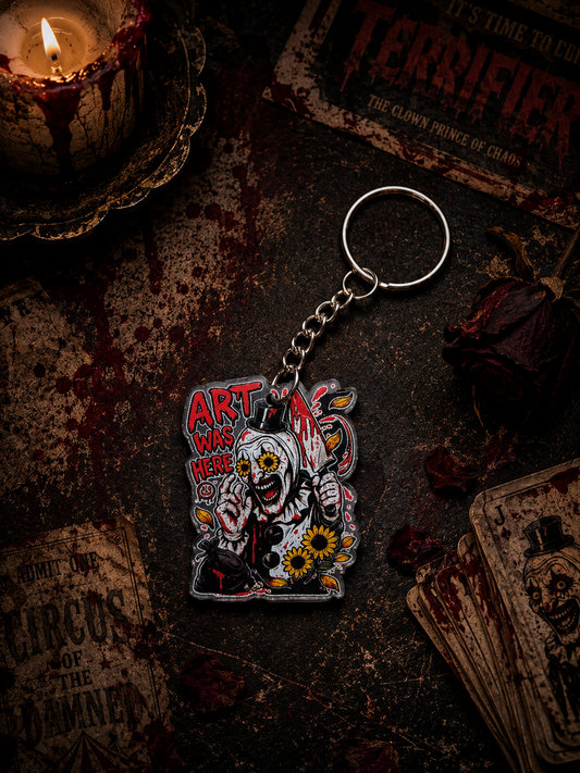 Art Was Here Acrylic Keyring