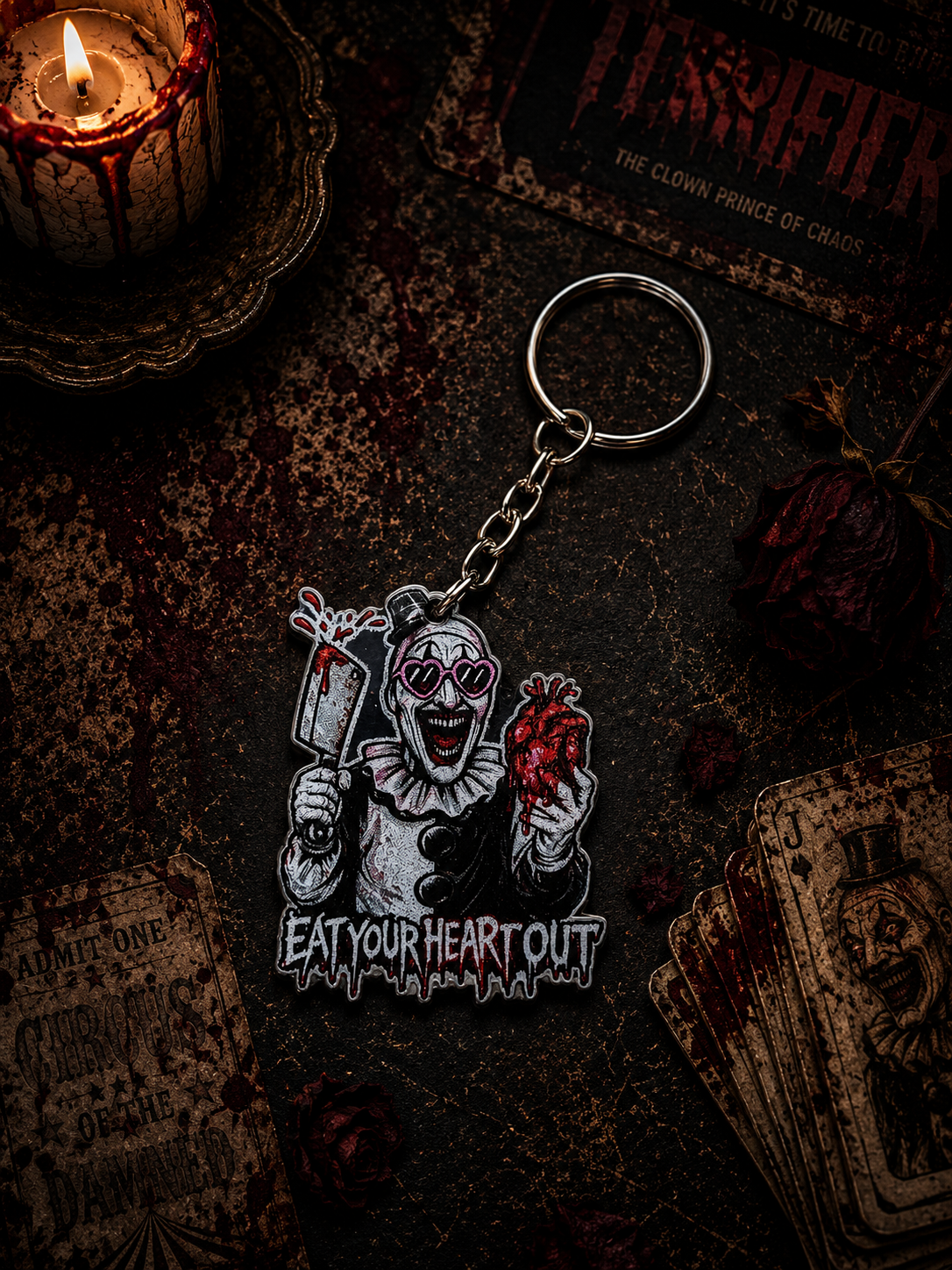 Eat Your HeArt Out Acrylic Keyring
