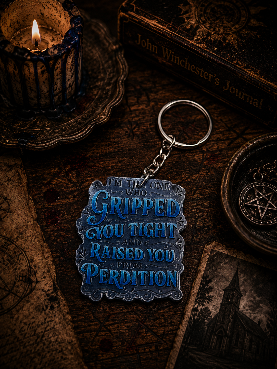 I Gripped You Tight Acrylic Keyring